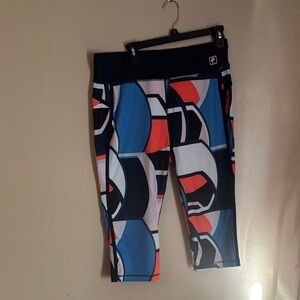 Fila Womens Colorful Geometric Leggings